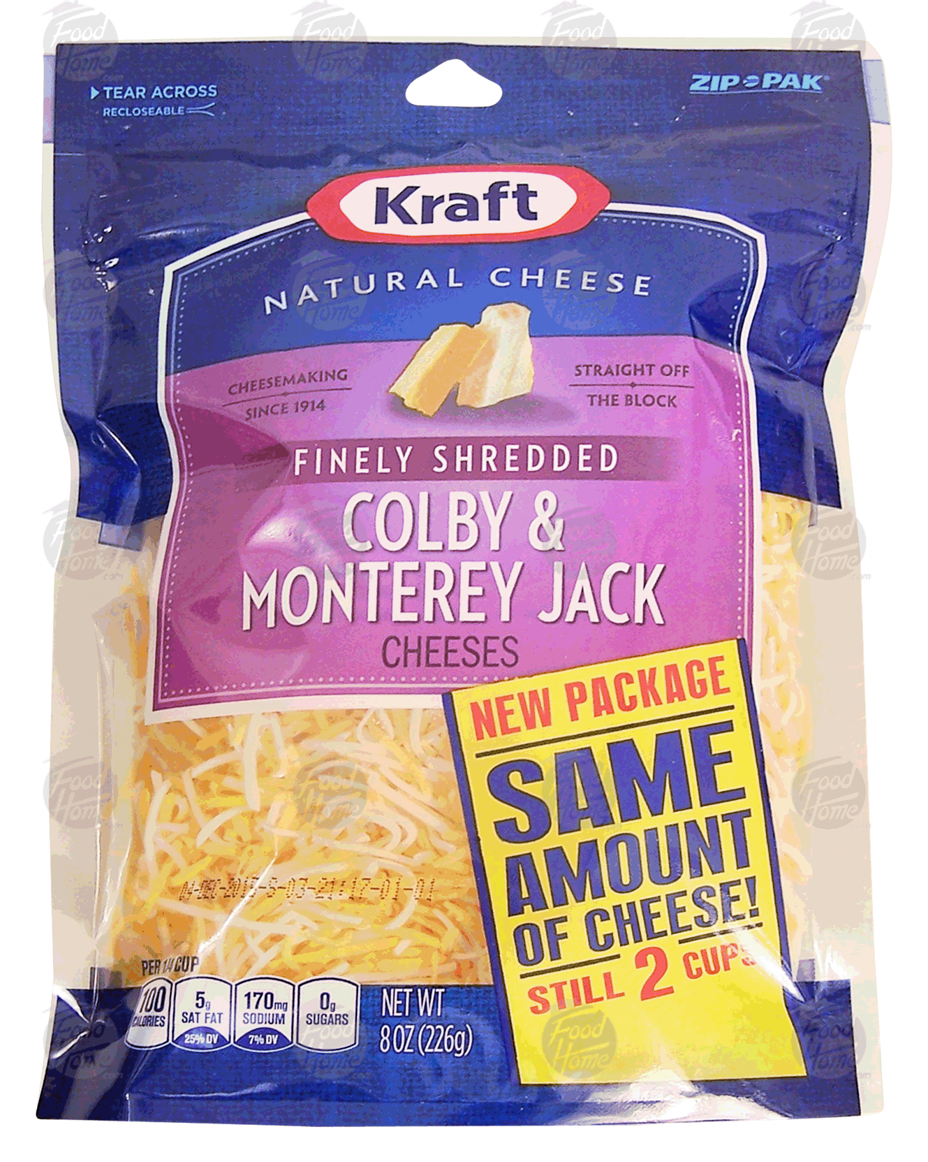 Kraft Natural Cheese colby & monterey jack finely shredded cheese Full-Size Picture